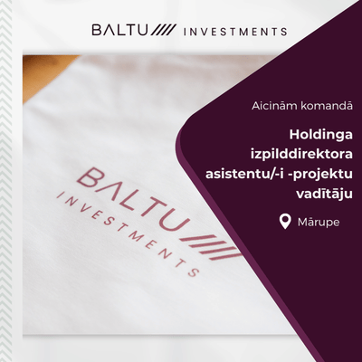 Vakance izpilddirektora asistentam